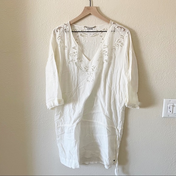 One Teaspoon Other - One x One Teaspoon | Cream Lace Tunic Coverup